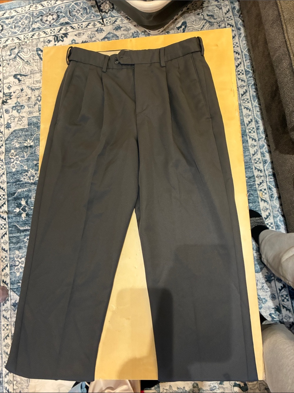 croft & barrow Men's Dark Gray Dress Pants